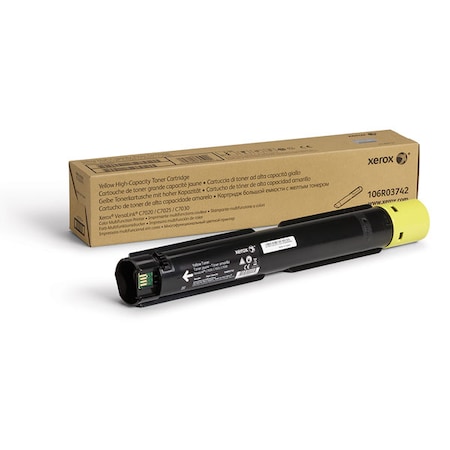 Xerox Xerox Yellow Toner Cartridge, 9800 Yield 106R03742